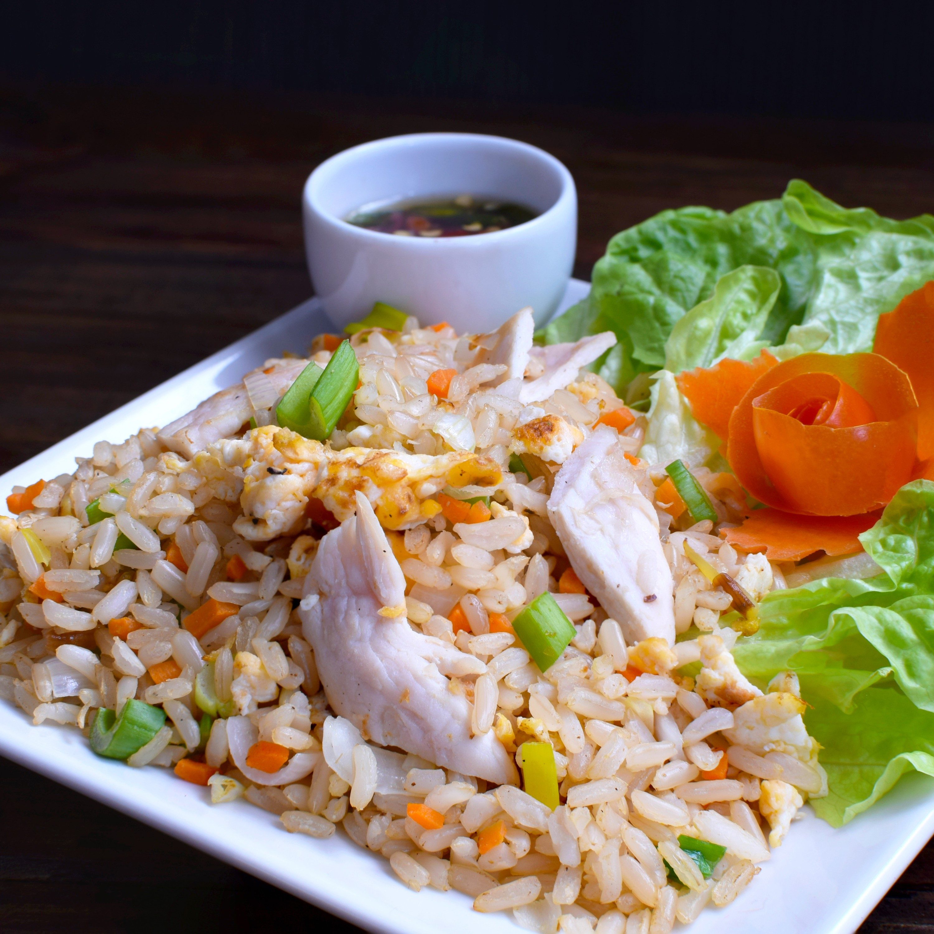 59. Cơm Chiên Gà – Chicken Fried Rice.