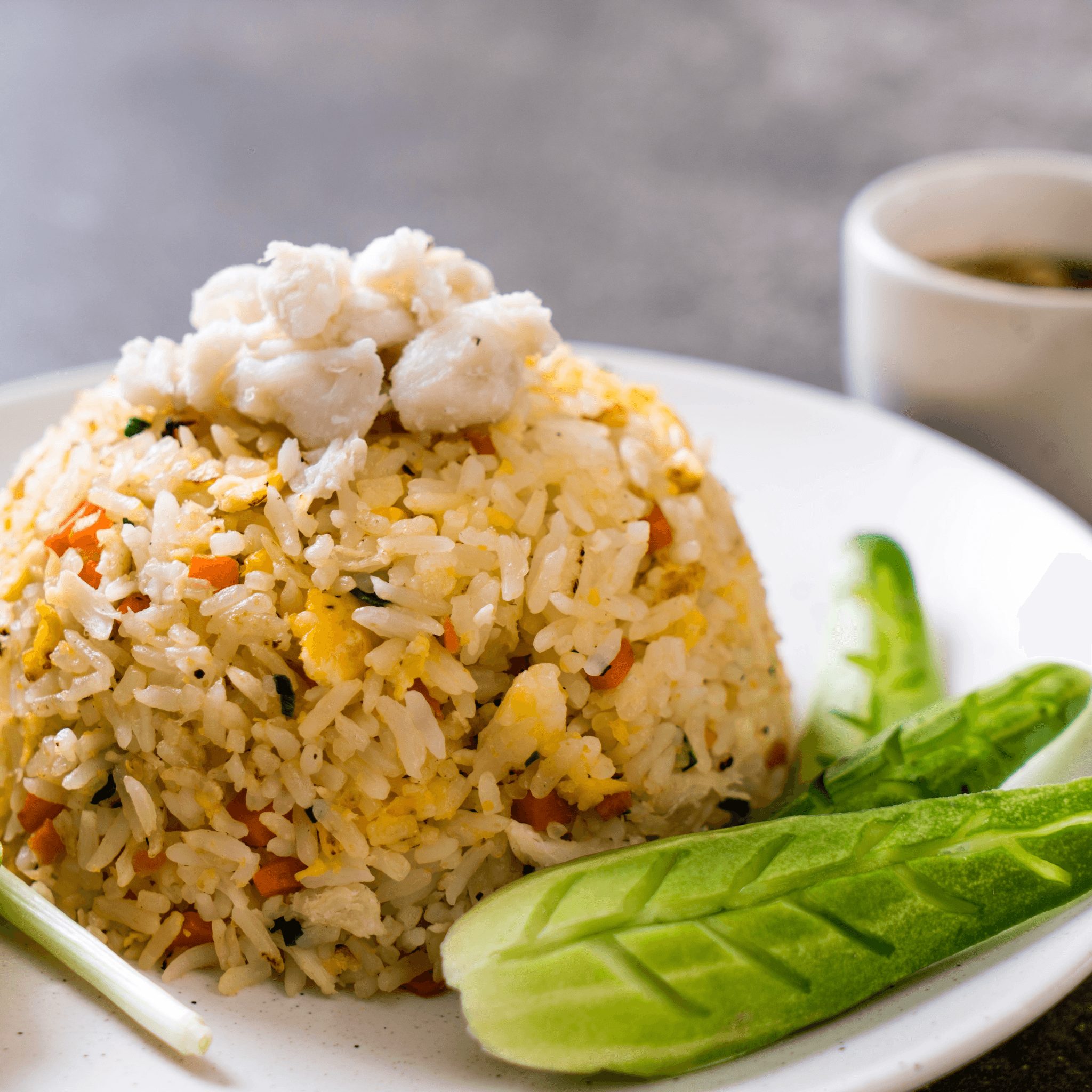 60. Cơm Chiên Cua – Crab Meat Fried Rice.
