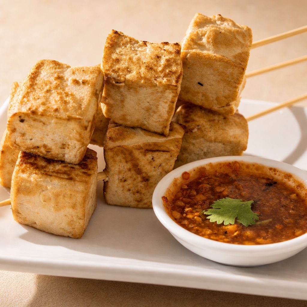 21. Đậu Hủ Rang Muối – Crispy Salted & Pepper Silken Tofu.