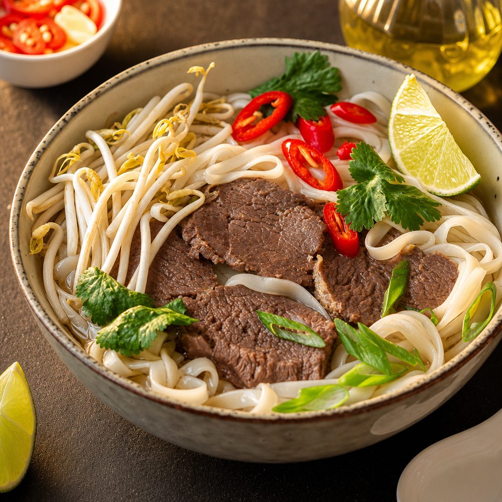 9. Phở Chin, Vẽ Giòn – Well Done Brisket & Well Done Flank Pho.