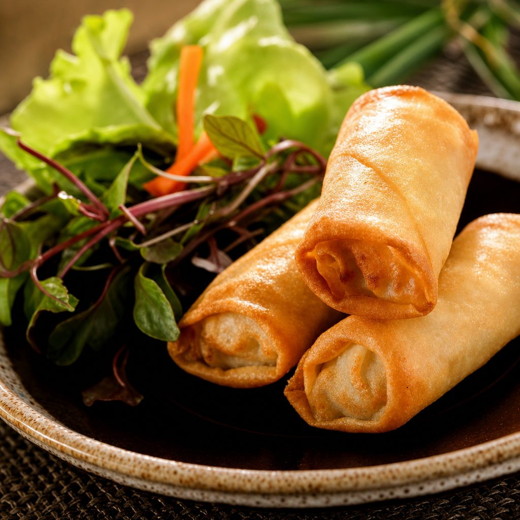 20. Chả Giò Tôm Thịt (3) – Crispy Shrimp & Pork Egg Rolls.