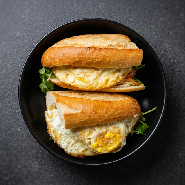 32. Bánh Mì Trứng Ốp La– Fried Eggs Banh Mi.